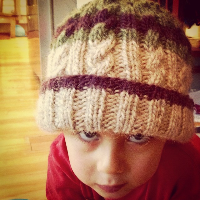 home knit hat