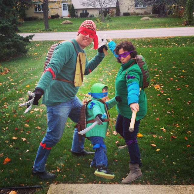 family ninja turtle costume