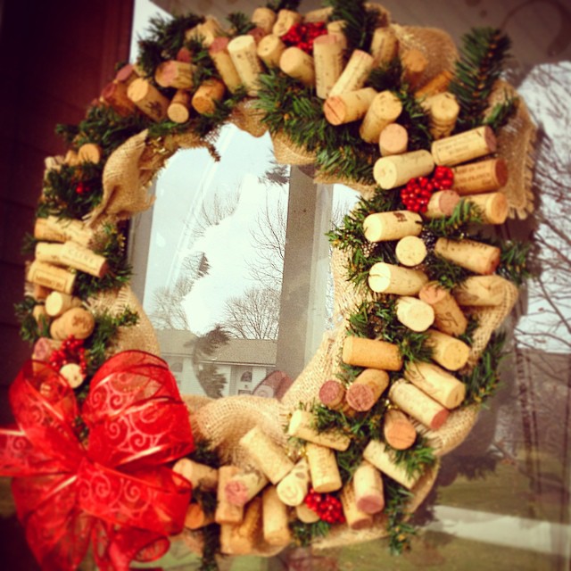 wine cork wreath